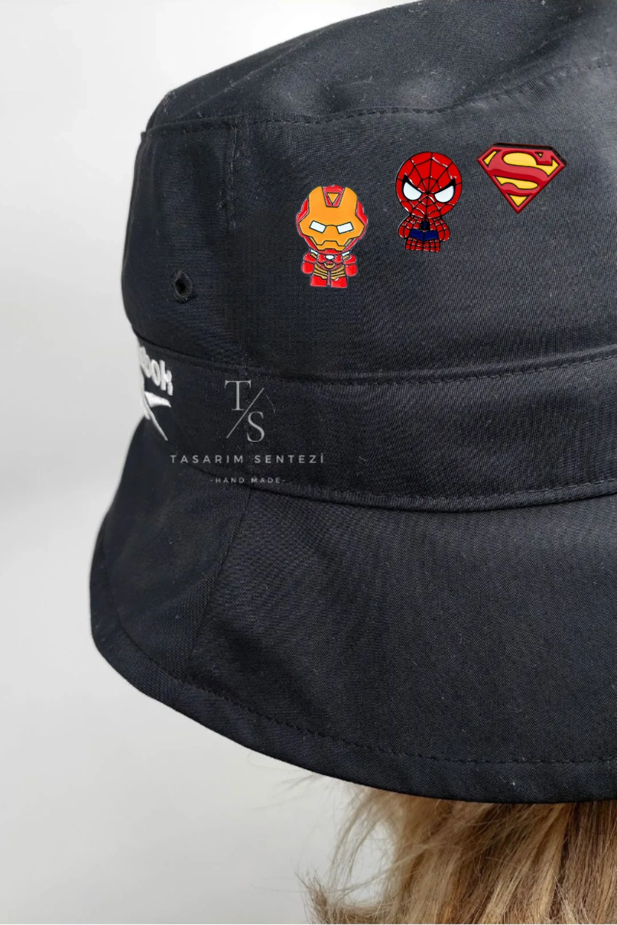 Rozet Metal 3’lü Iron Man Superman Spider Man