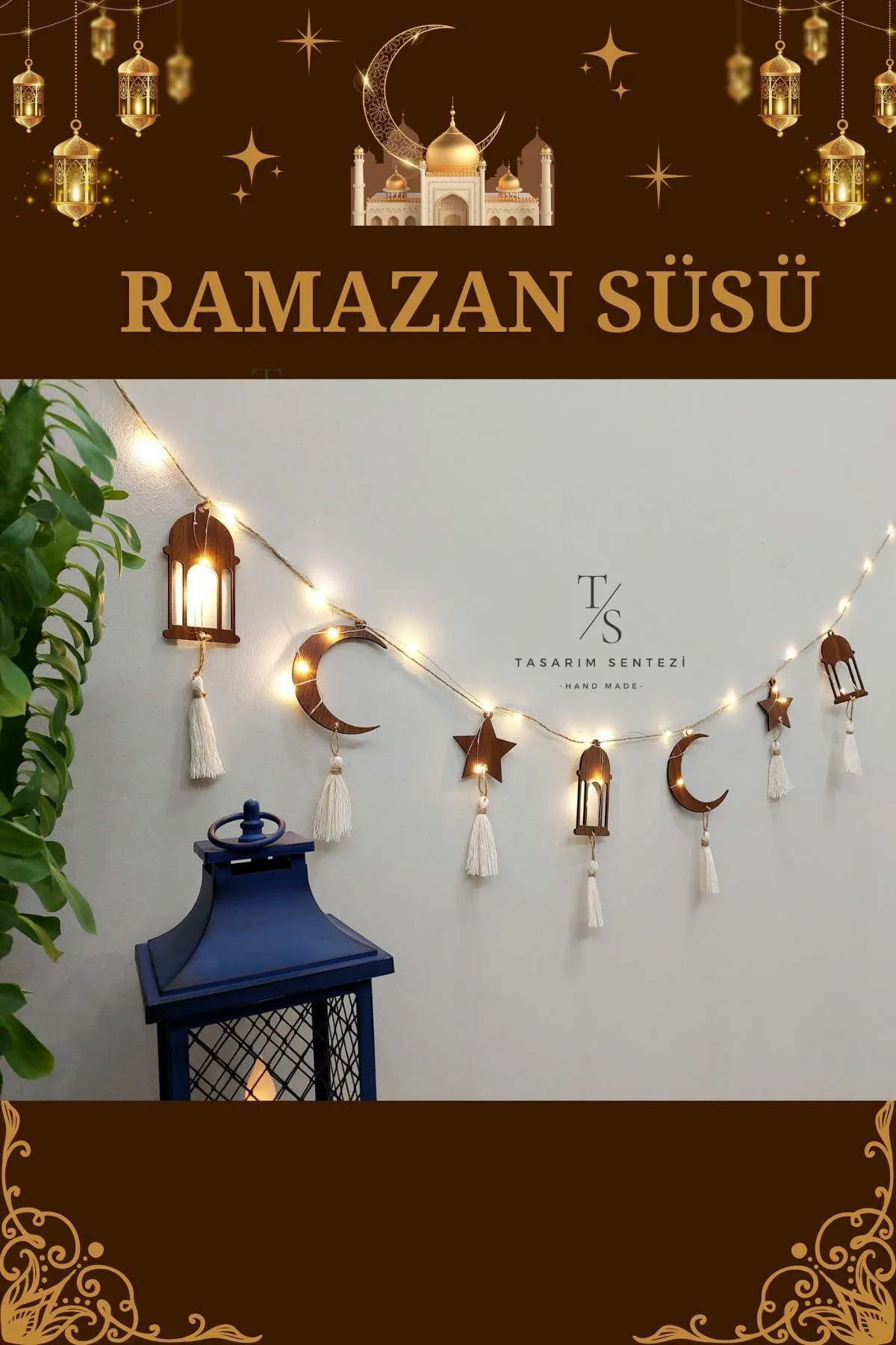 Ramadan Decorations Wooden Led Light Ramadan Eid Mubarak