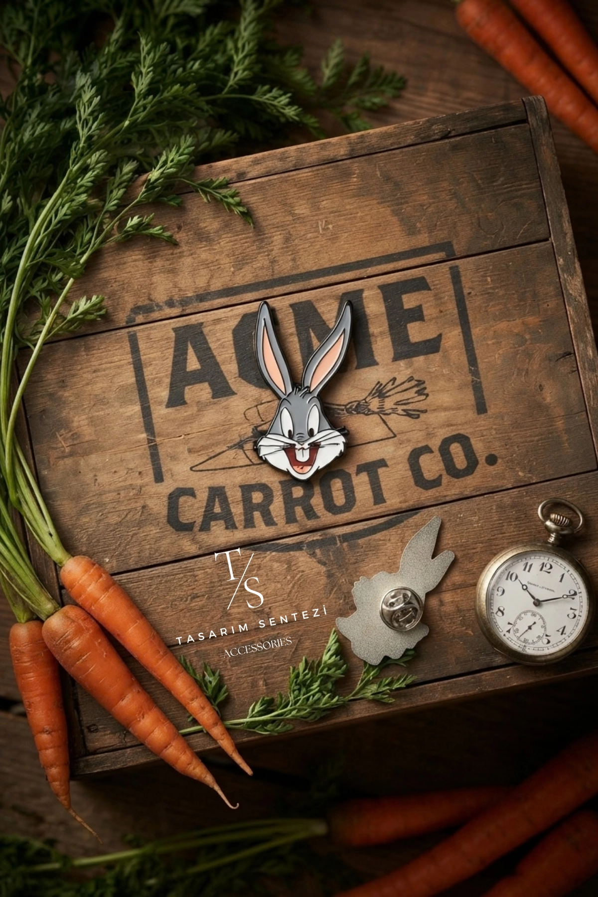 Rozet Metal Bugs Bunny Tavşan Çizgi Film