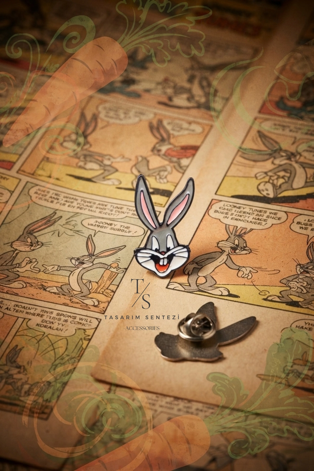 Rozet Metal Bugs Bunny Tavşan Çizgi Film
