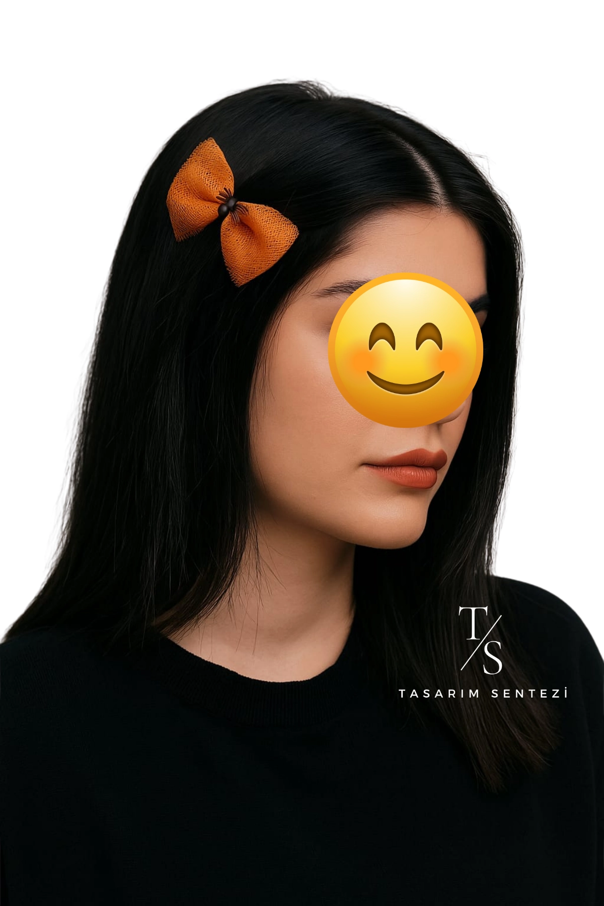 2’li Halloween Cadılar Bayramı Turuncu Tül Böcekli Parti Saç Tokası