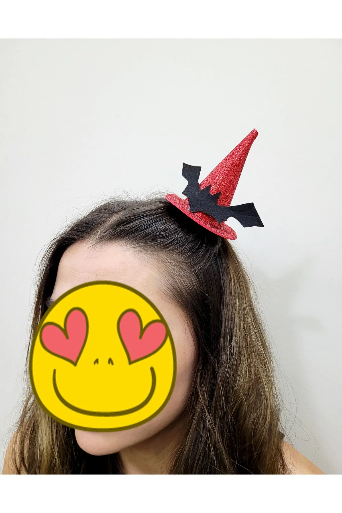 Halloween Cadılar Bayramı Parti Yarasa Toka Kırmızı Cadı Şapkası