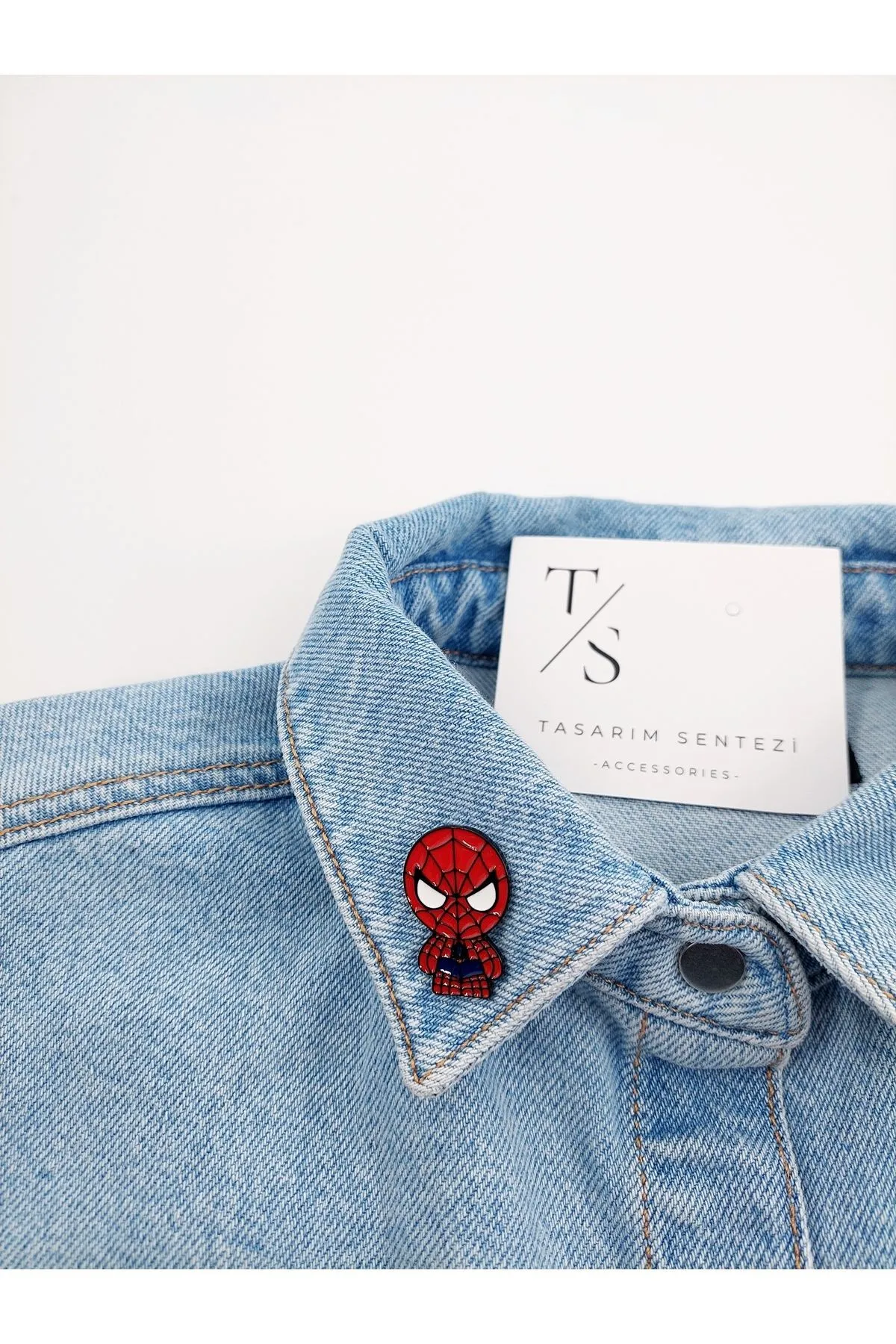 Rozet Metal Spider Man Örümcek Adam Marvel