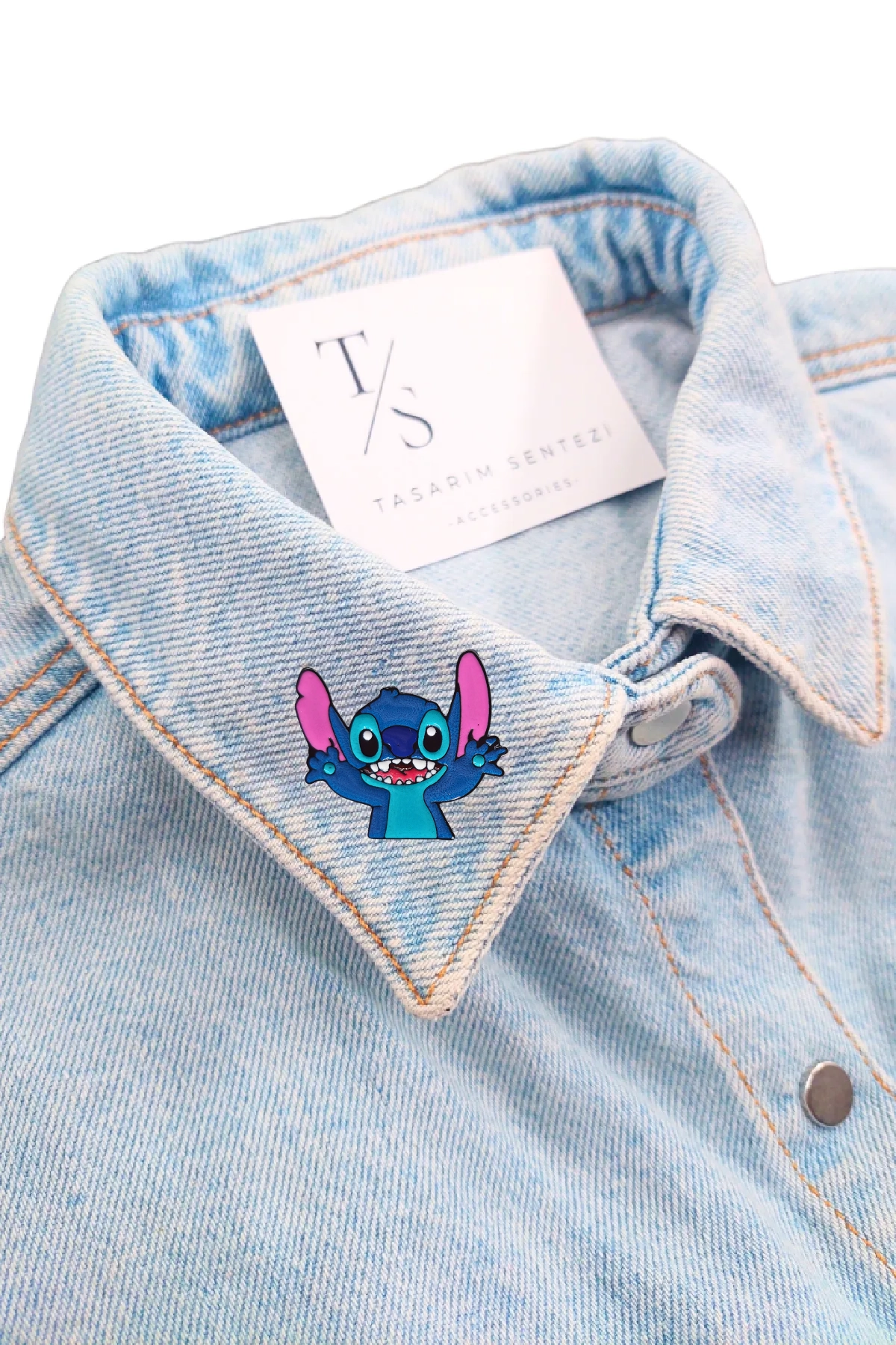 Badge Metal Stitch Lilo Character Koala Stitch