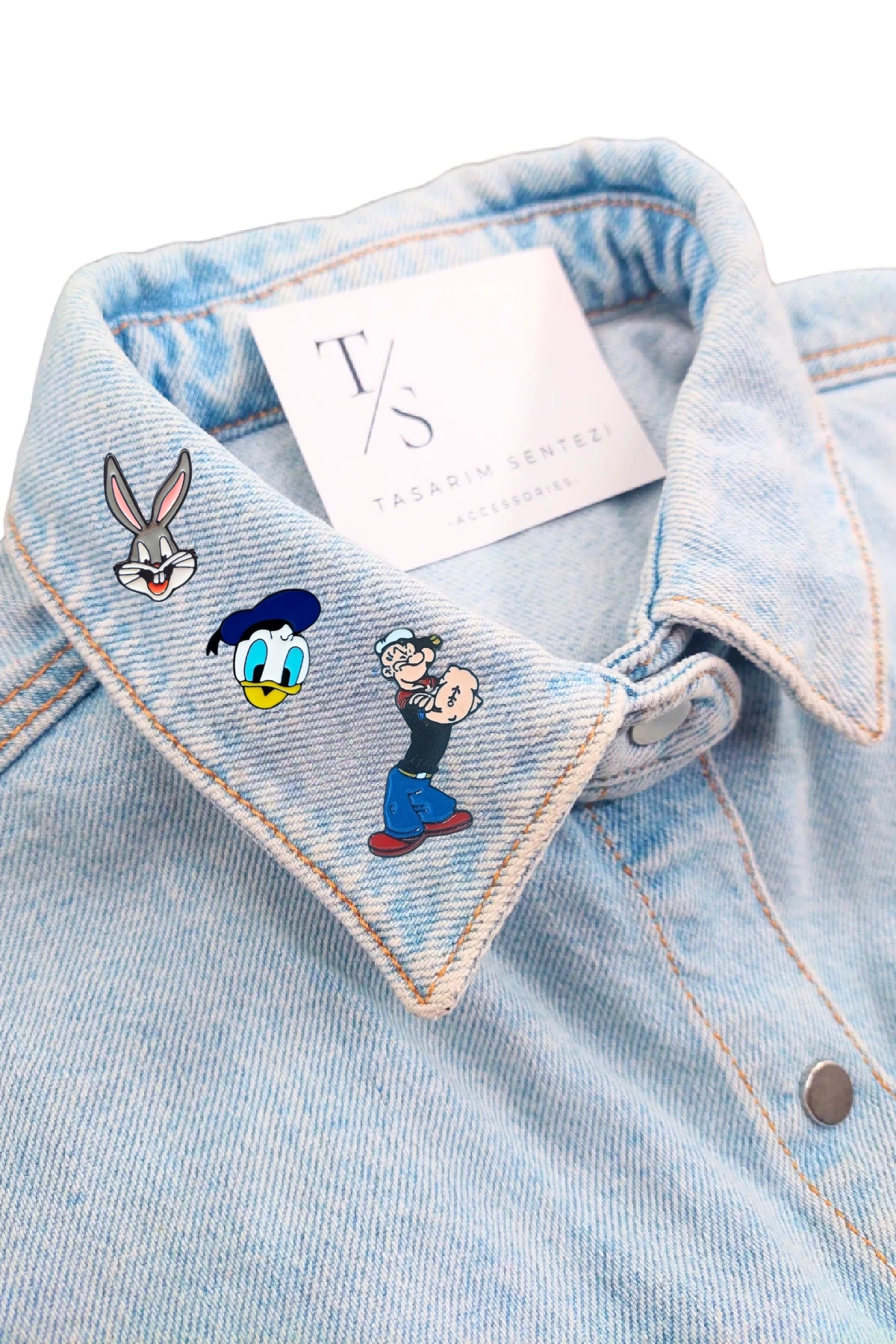 Rozet Metal 3’lü Temel Reis Bugs Bunny Daffy Duck
