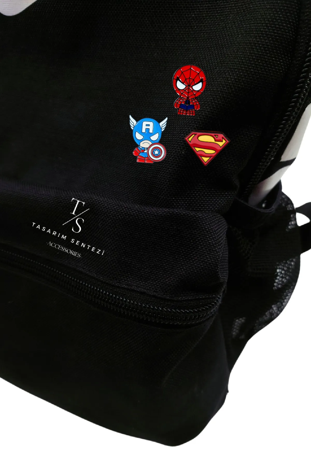 Rozet Metal 3’lü Superman Spider Man Captain America