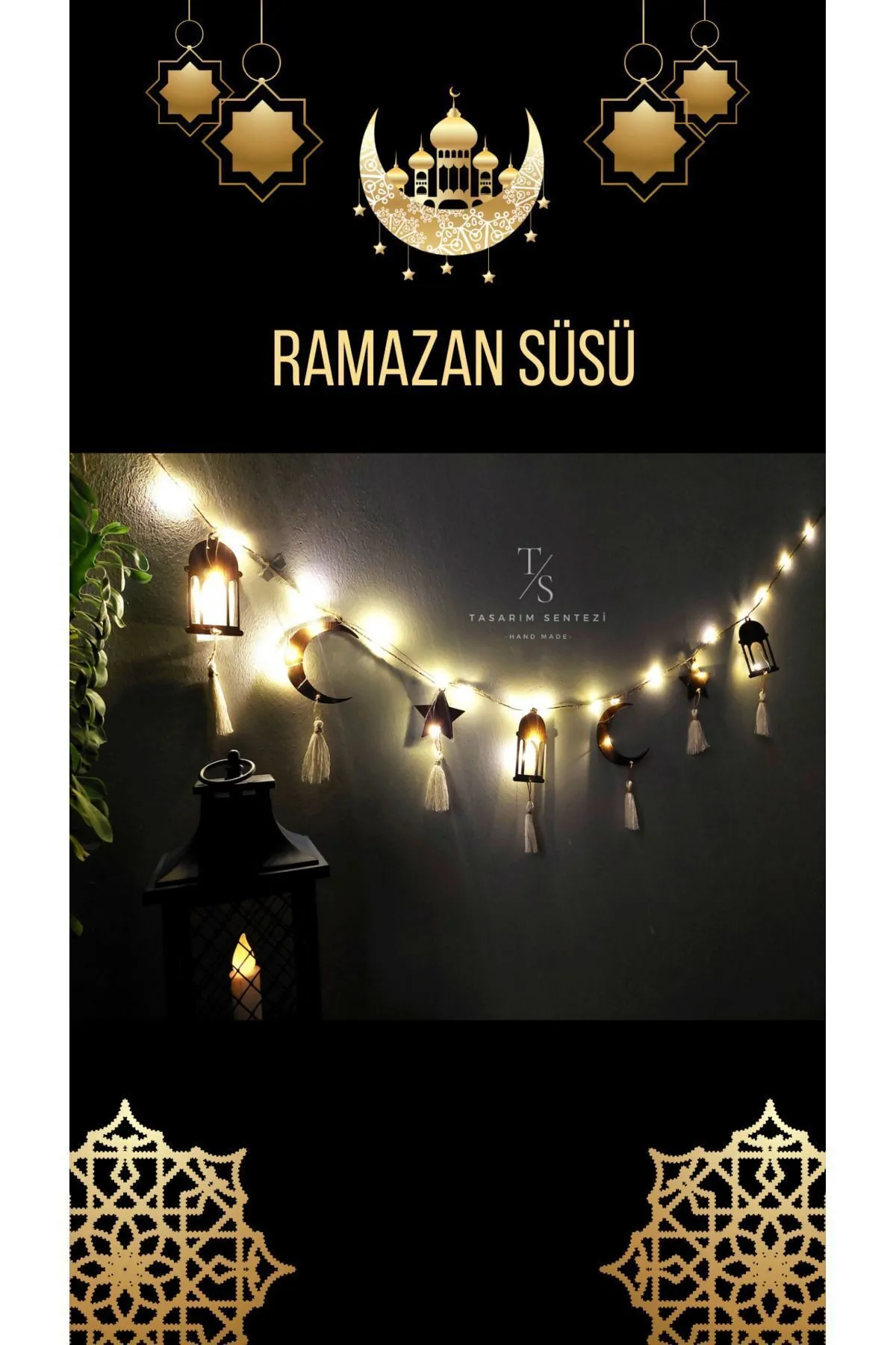 Ramadan Decorations Wooden Led Light Ramadan Eid Mubarak