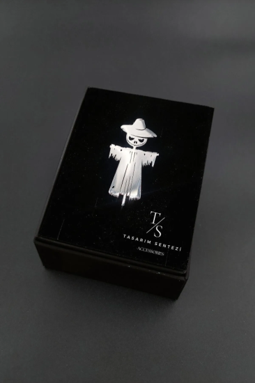 Broş Çelik Korkuluk Scarecrow Silver