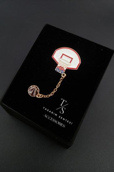 Rozet Metal Zincirli Basket Potası Top Spor NBA