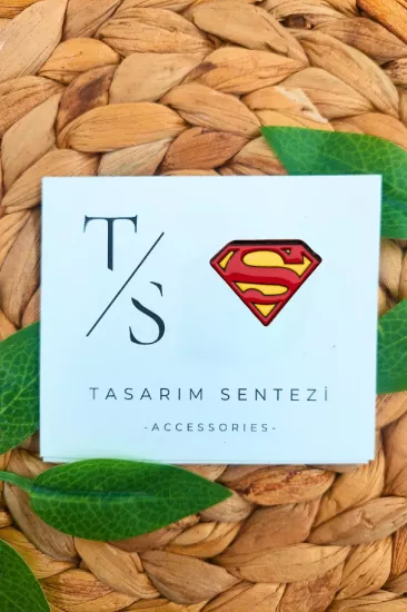 Rozet Metal Superman Logo Arma Sembol Simge