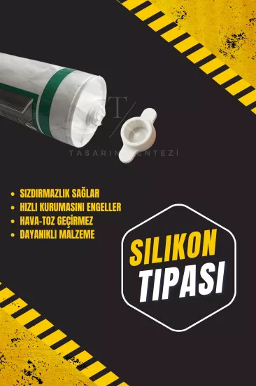 3’lü Silikon Tıpası Sızdırmazlık Tüp Conta Koruyucu Kapak