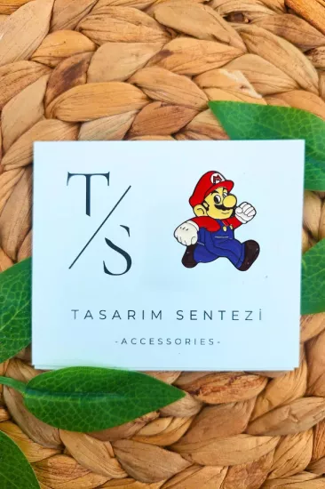 Rozet Metal Super Mario Bros Nistendo Oyun