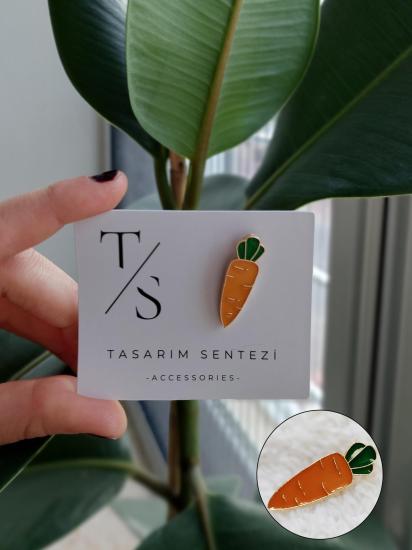 Rozet Metal Havuç Sebze Carrot