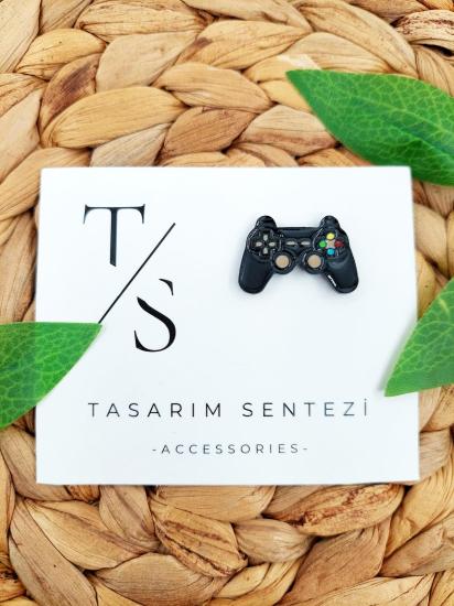 Rozet Metal Playstation Oyun Konsolu Gamepad