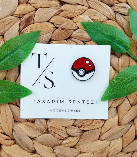 Rozet Metal Pokemon Poke Topu Çizgi Film Pikachu