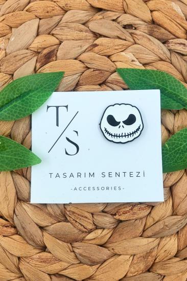 Rozet Metal Skellington Noel Gecesi Kabusu Halloween