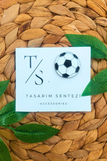 Rozet Metal Futbol Topu Spor Maç