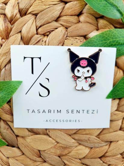 Rozet Metal Kuromi Sevimli Tavşan