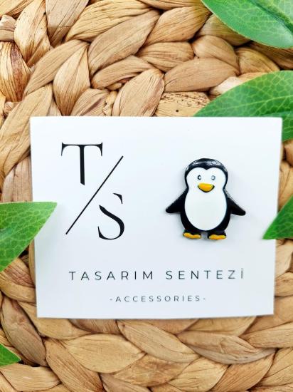 Rozet Metal Penguen Hayvan Alaska Linux