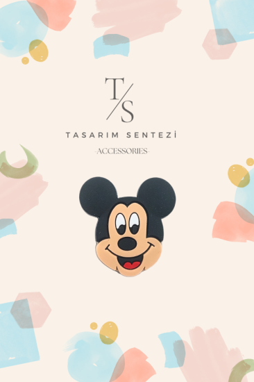 Rozet Silikon Mickey Mouse Miki Fare