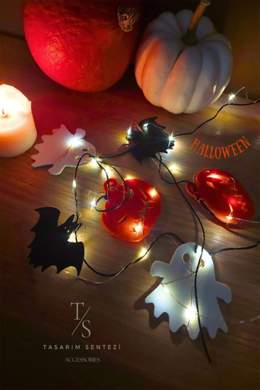 Halloween 6’lı Cadılar Bayramı Süsü Led Işıklı