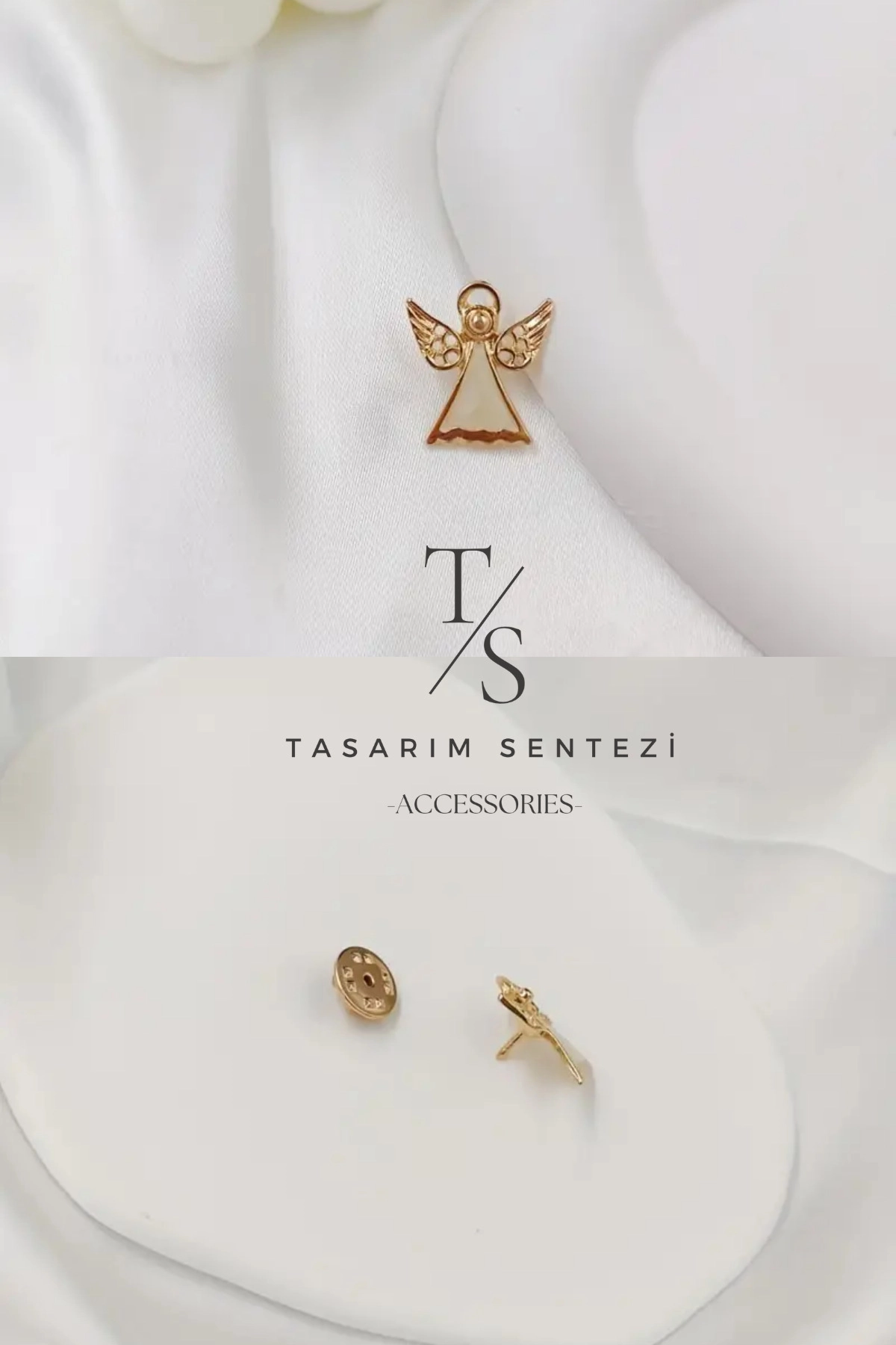 Brooch Metal Angel Hare Fairy Mini