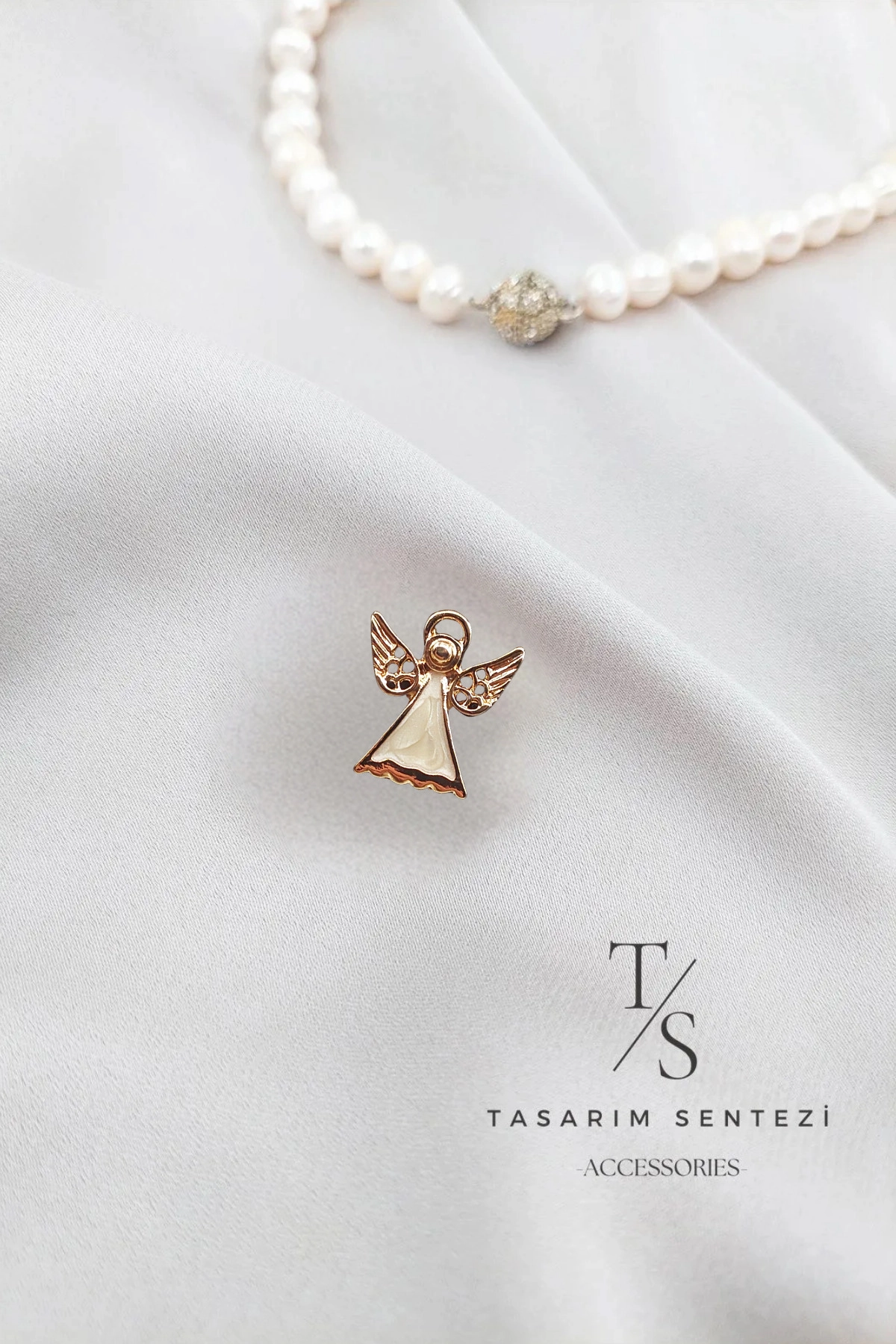 Brooch Metal Angel Hare Fairy Mini
