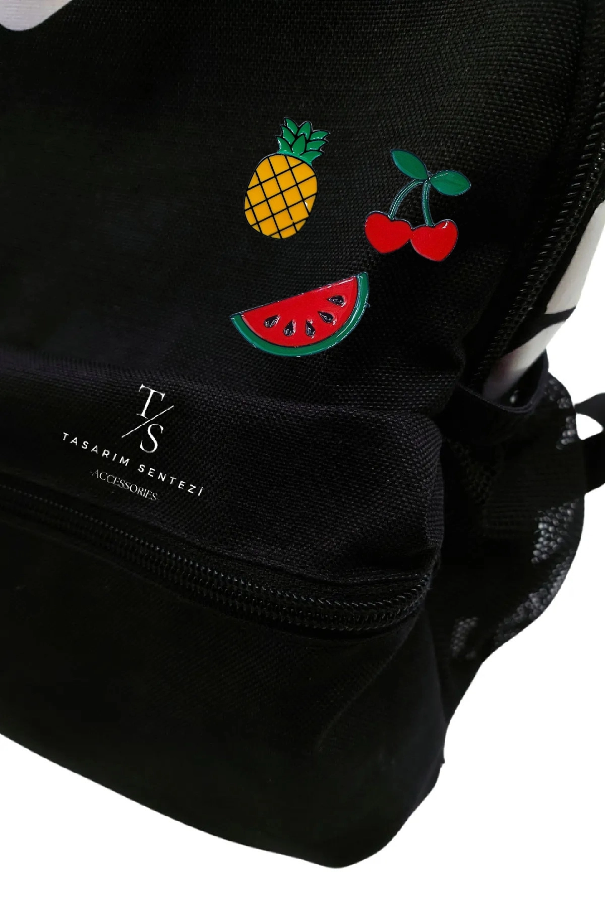 Rozet Metal 3’lü Meyve Karpuz Kiraz Ananas