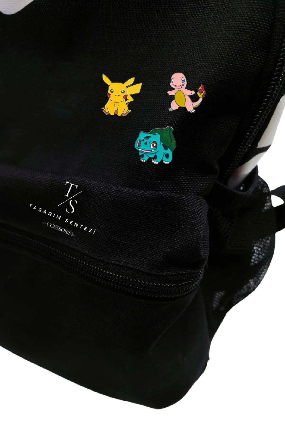 Rozet Metal 3’lü Pokemon Pikachu Bulbasaur Charmander