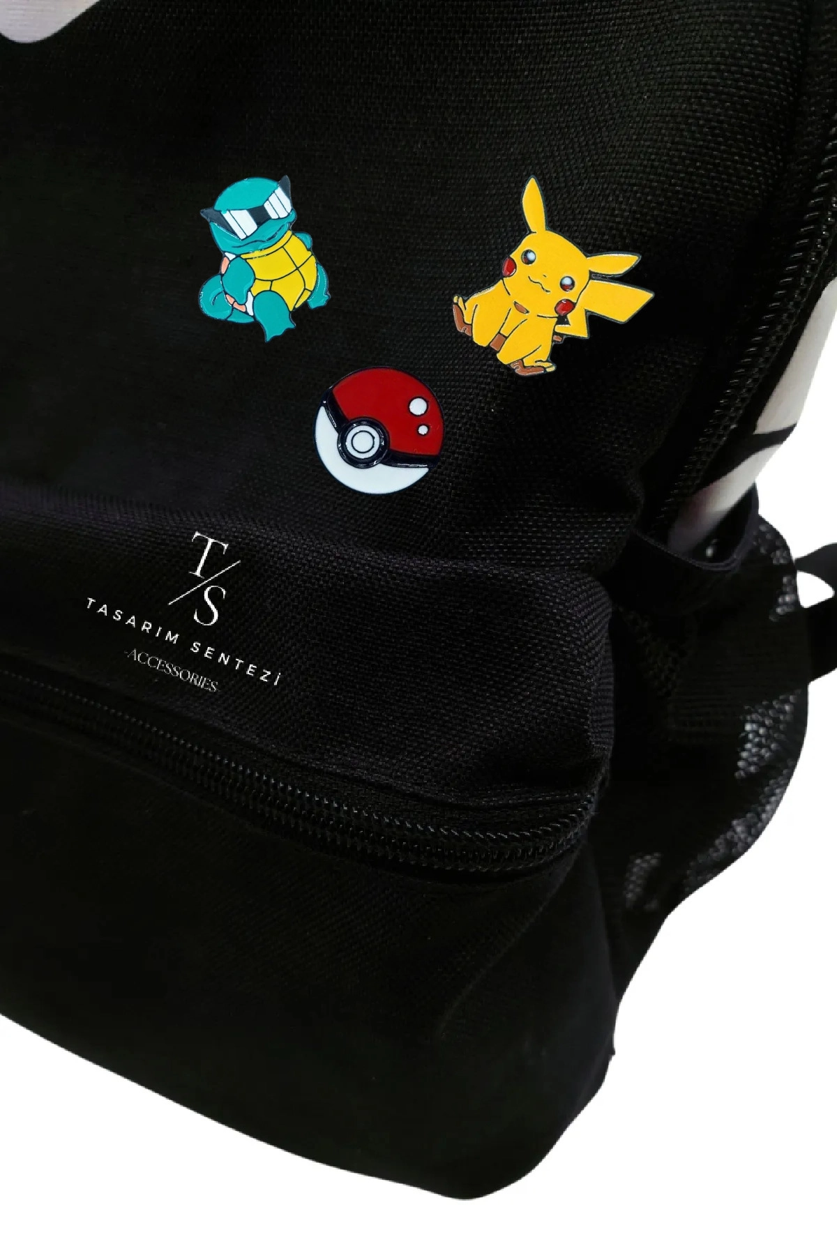 Rozet Metal 3’lü Pokemon Pikachu Squirtle Poke Topu
