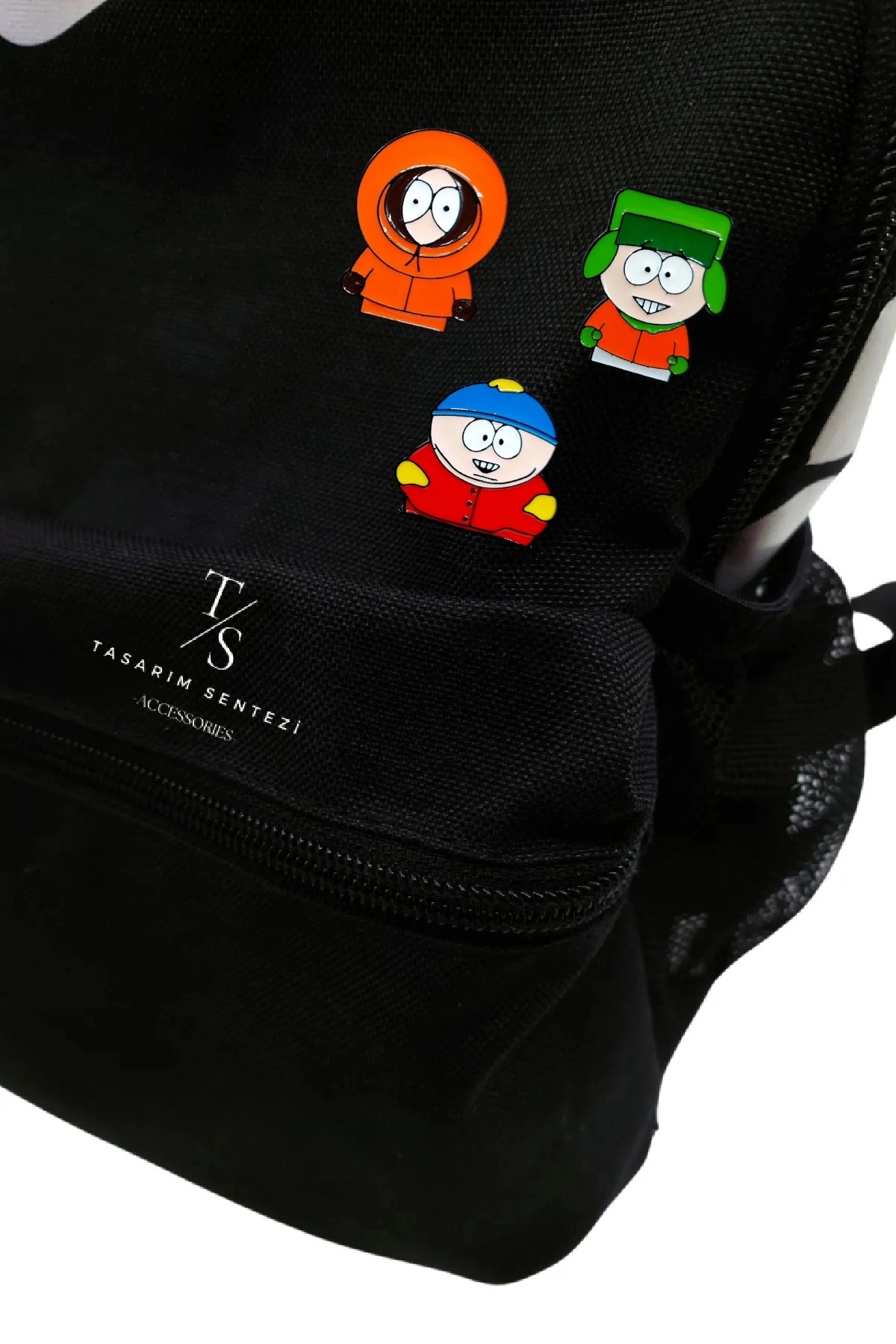 Rozet Metal 3’lü South Park Kyle Broflovski Eric Cartman Kenny McCormick