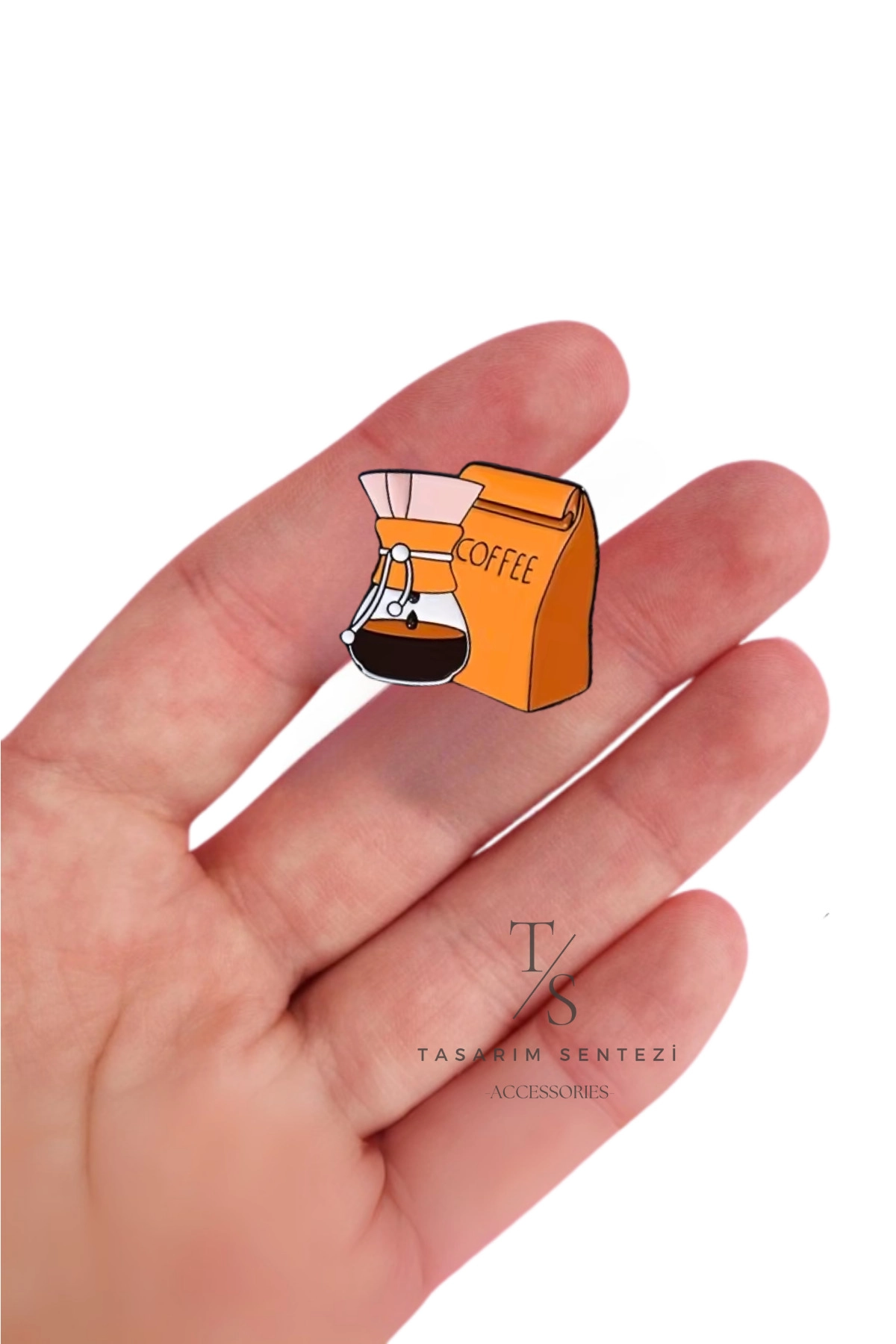 Rozet Metal Coffee Filtre Kahve Chemex Barista