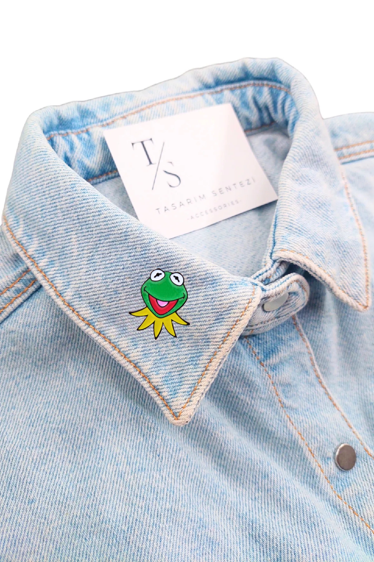 Rozet Metal Kurbaga Kermit The Muppet Show