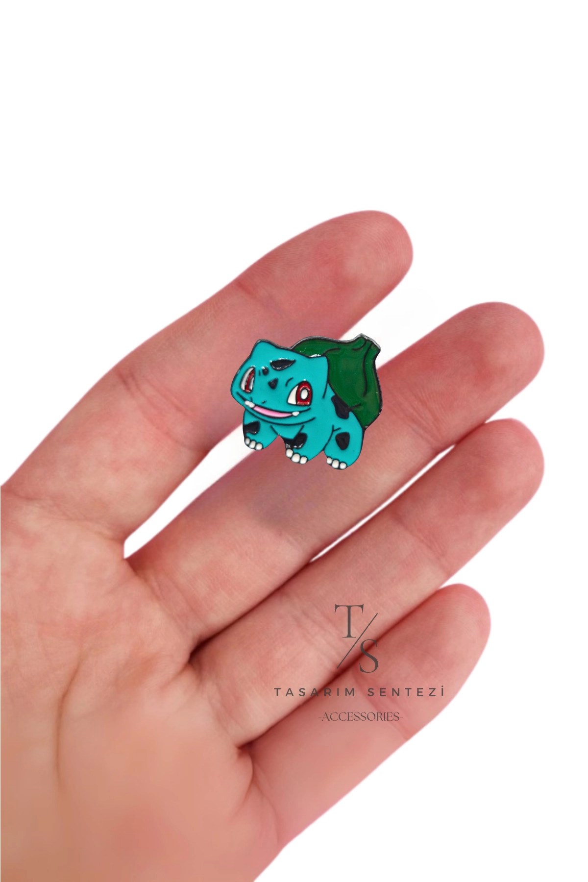 Rozet Metal Pokemon Bulbasaur Çizgi Film
