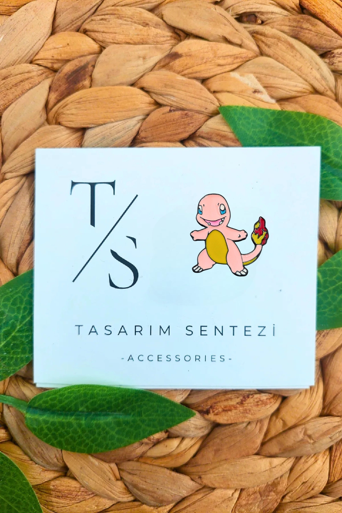 Rozet Metal Pokemon Charmander Çizgi Film