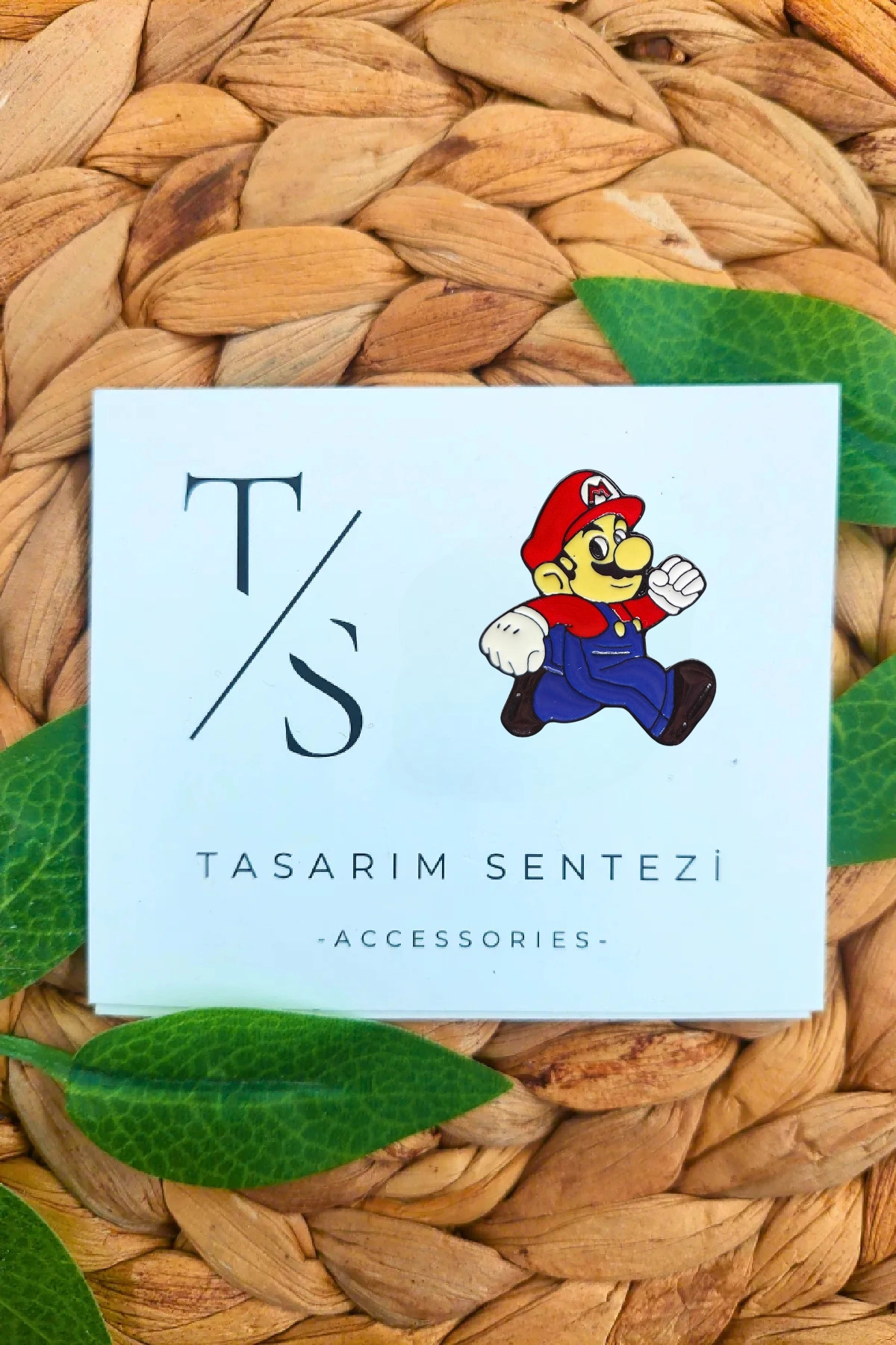 Rozet Metal Super Mario Bros Nistendo Oyun