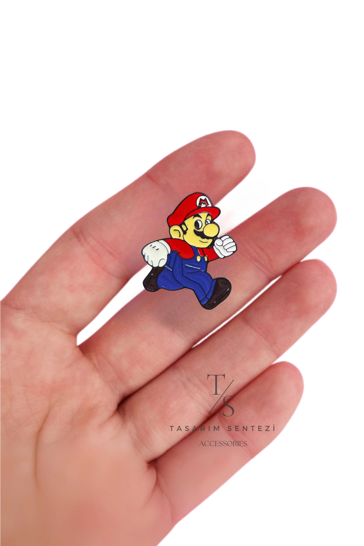 Rozet Metal Super Mario Bros Nistendo Oyun