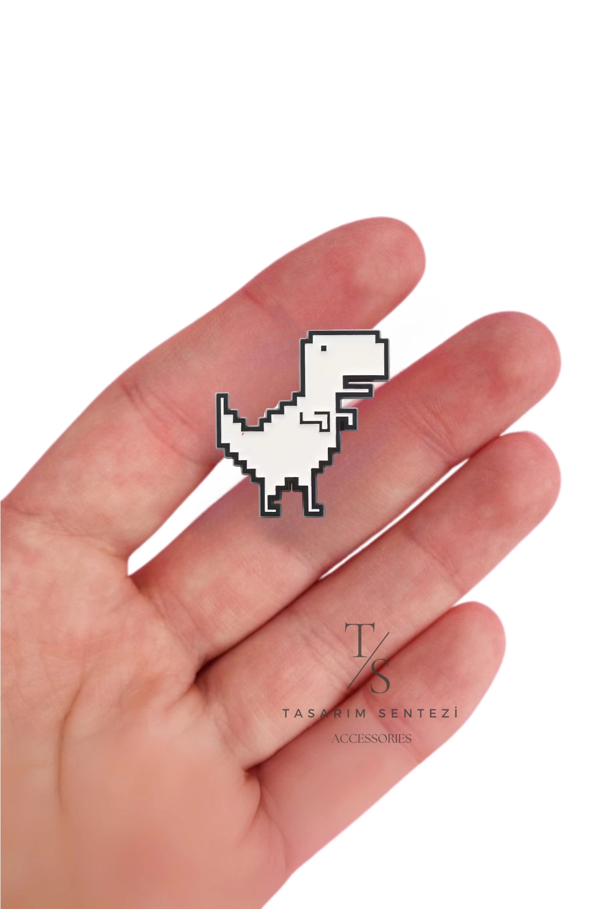 Rozet Metal Trex Dinozor Tyrannosaurus Rex