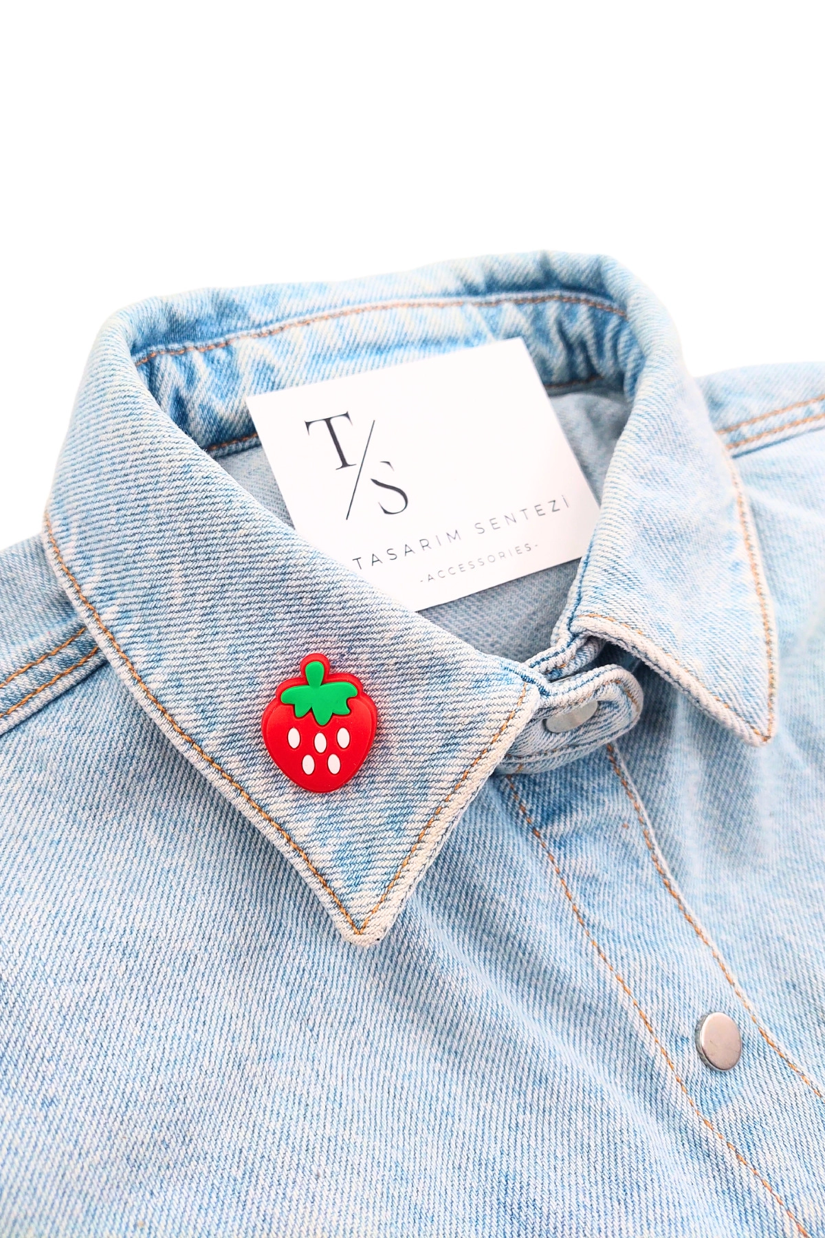 Rozet Silikon Çilek Meyve Strawberry 