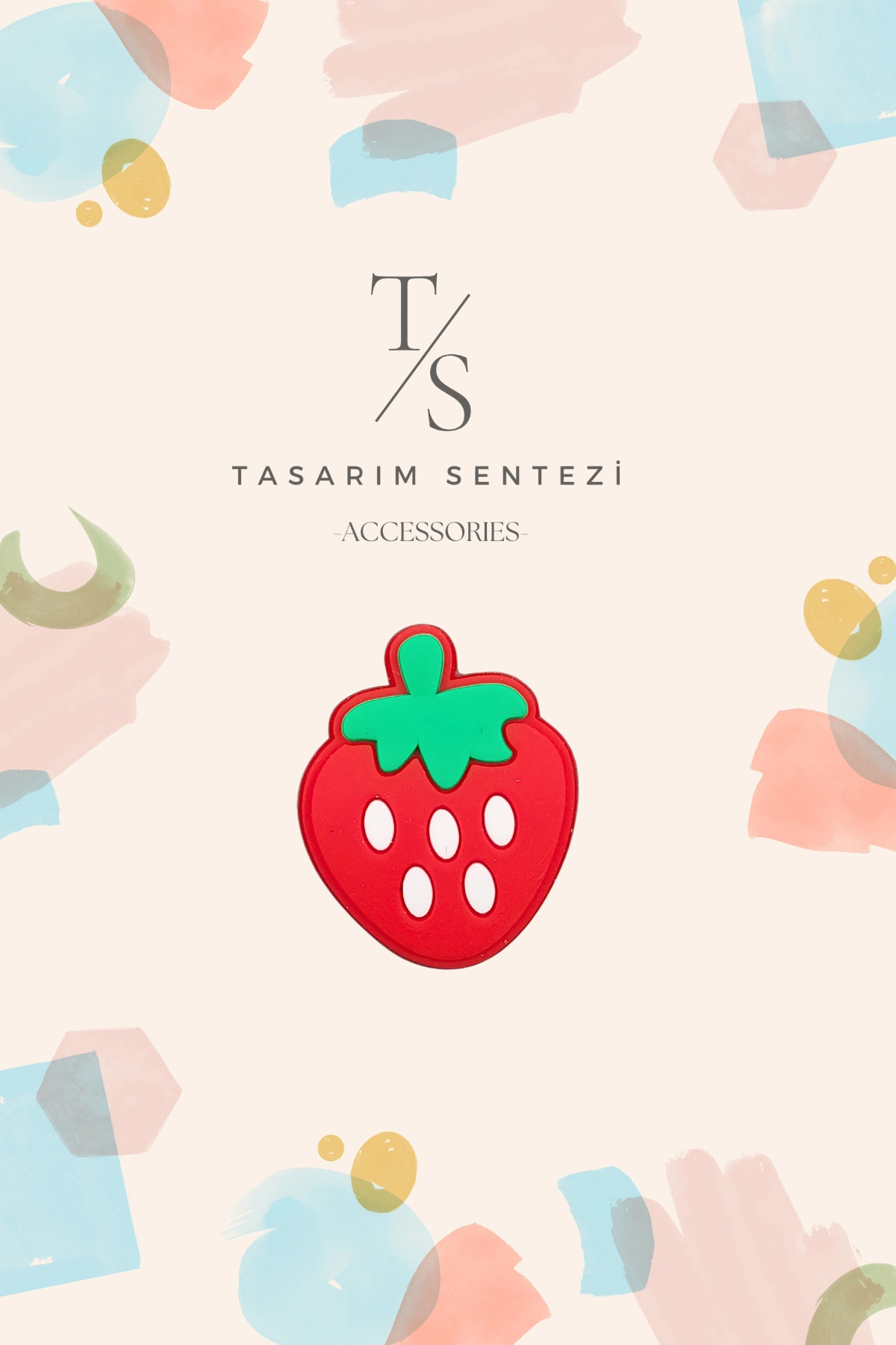 Rozet Silikon Çilek Meyve Strawberry 
