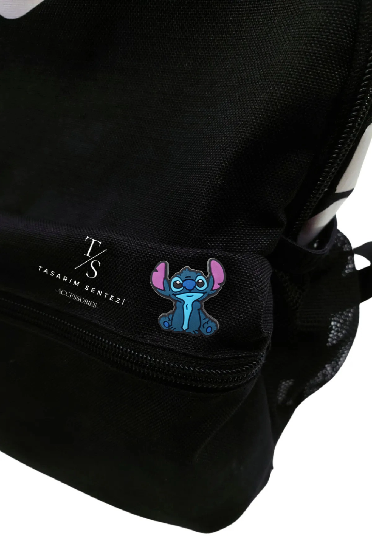 Rozet Silikon Stitch Lilo Mavi Stiç Koala