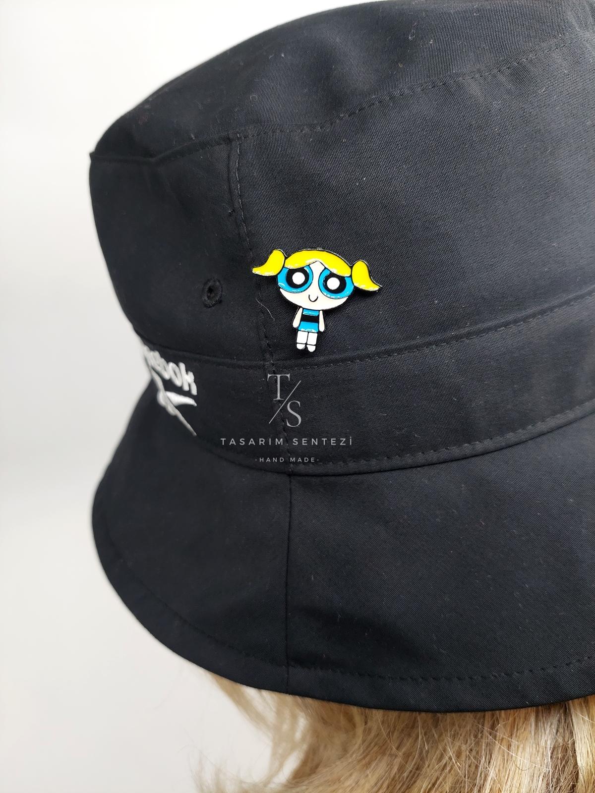 Rozet Metal Powerpuff Girls Bubbles Çizgi Film