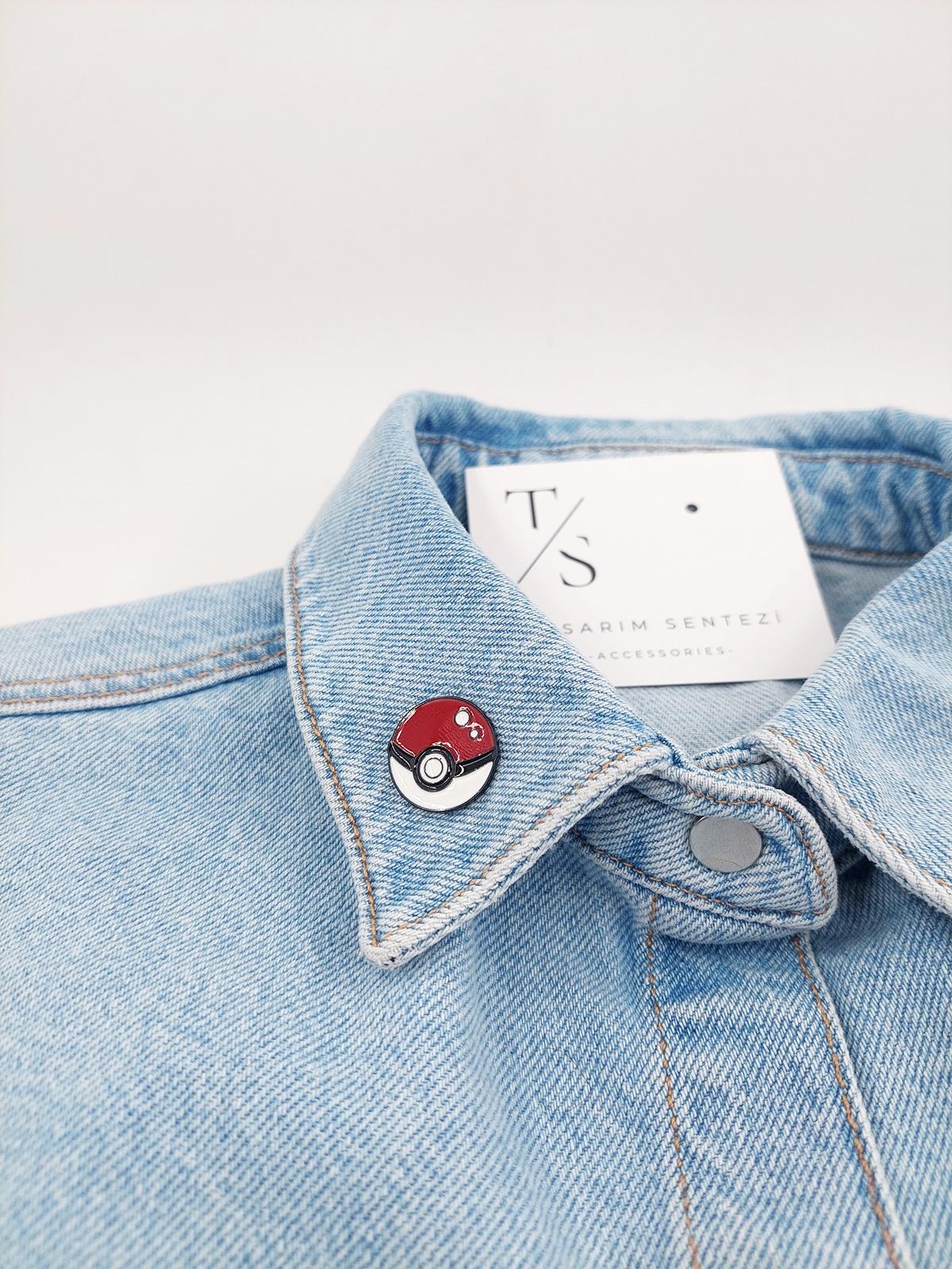 Rozet Metal Pokemon Poke Topu Çizgi Film Pikachu