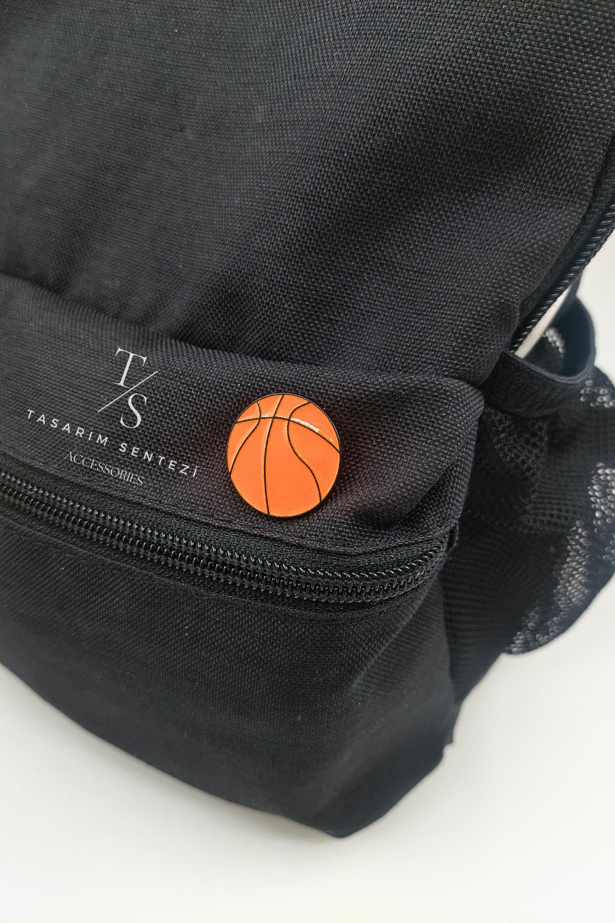 Rozet Metal Basketbol Topu Spor Nba Basket