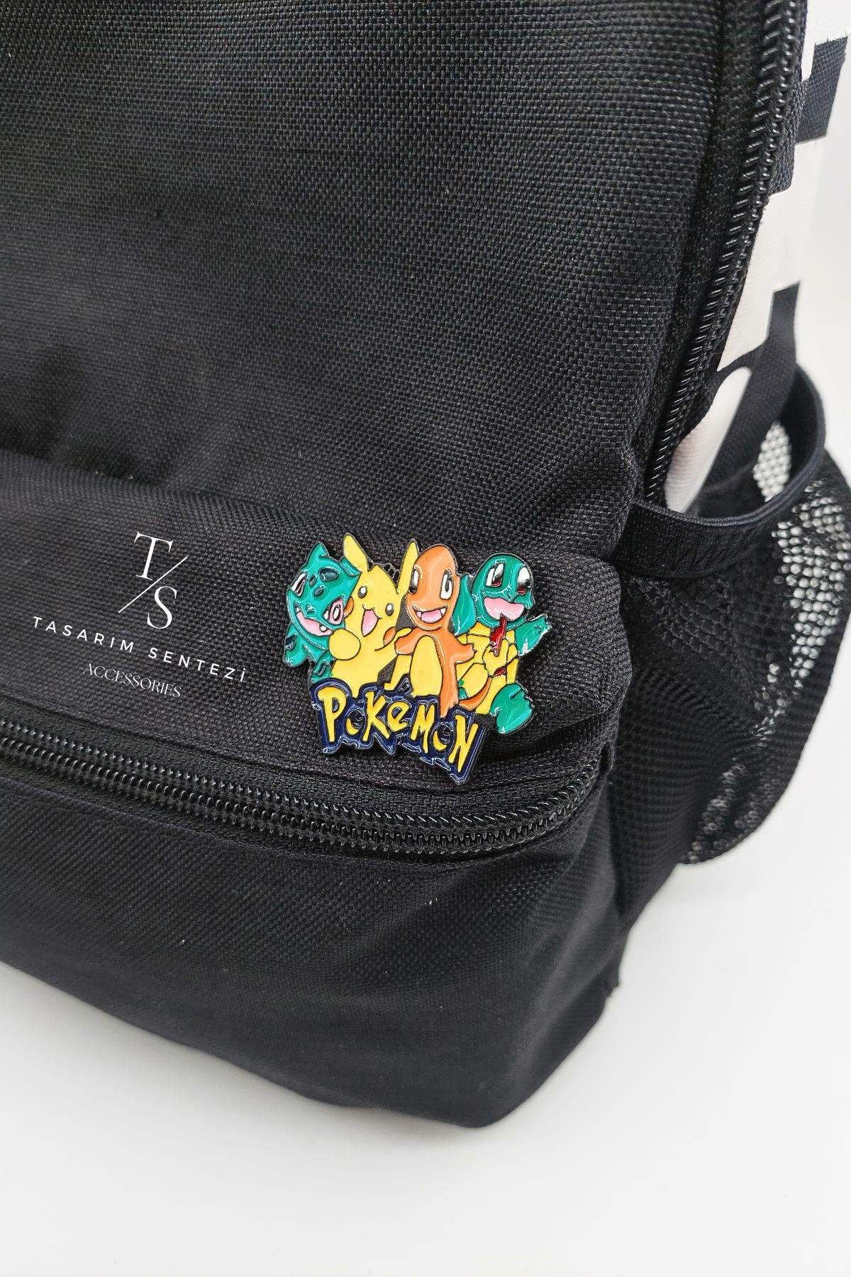 Rozet Metal Pokemon Pikachu Çizgi Film