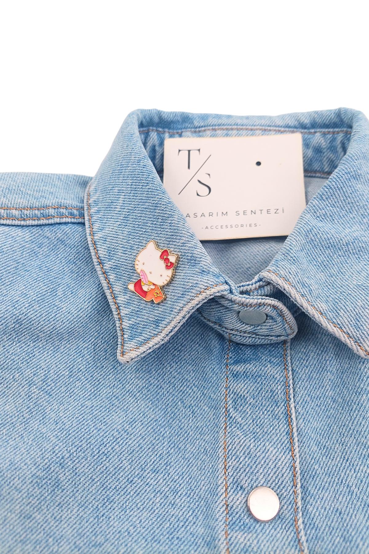 Rozet Metal Hello Kitty Japan Bobtail Rosette