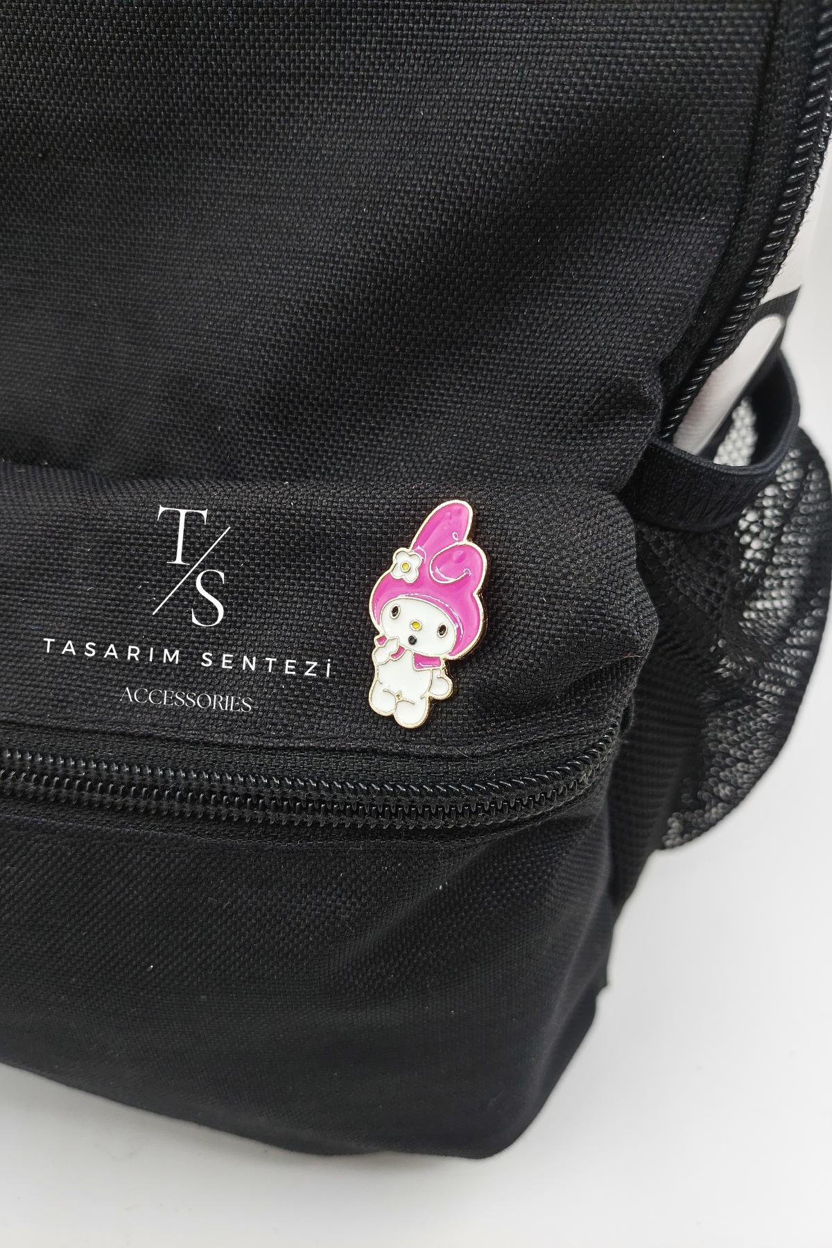 Rozet Metal Kuromi Onegai My Melody