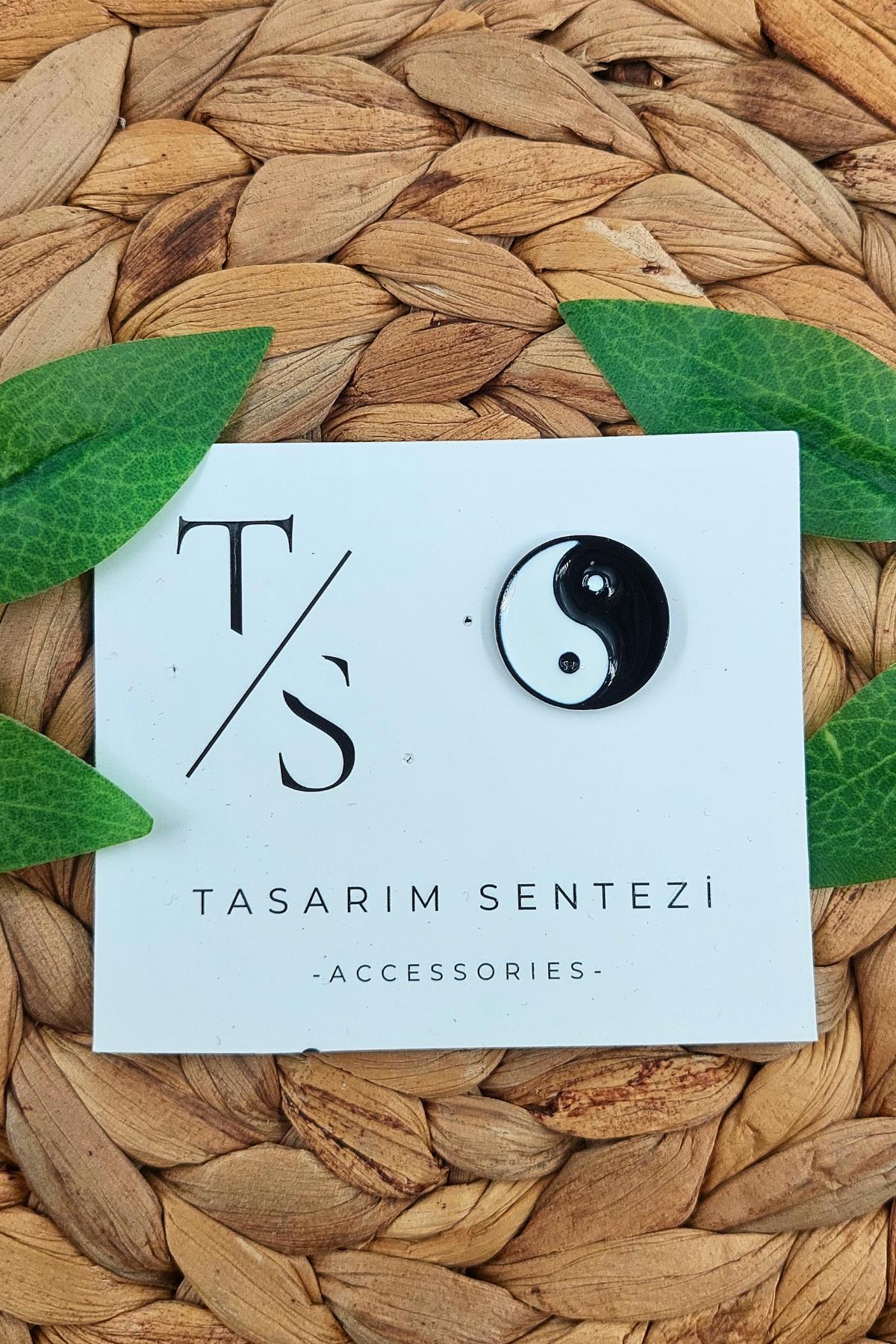 Rozet MetalYin Yang iyilik Kötülük Tai Chi