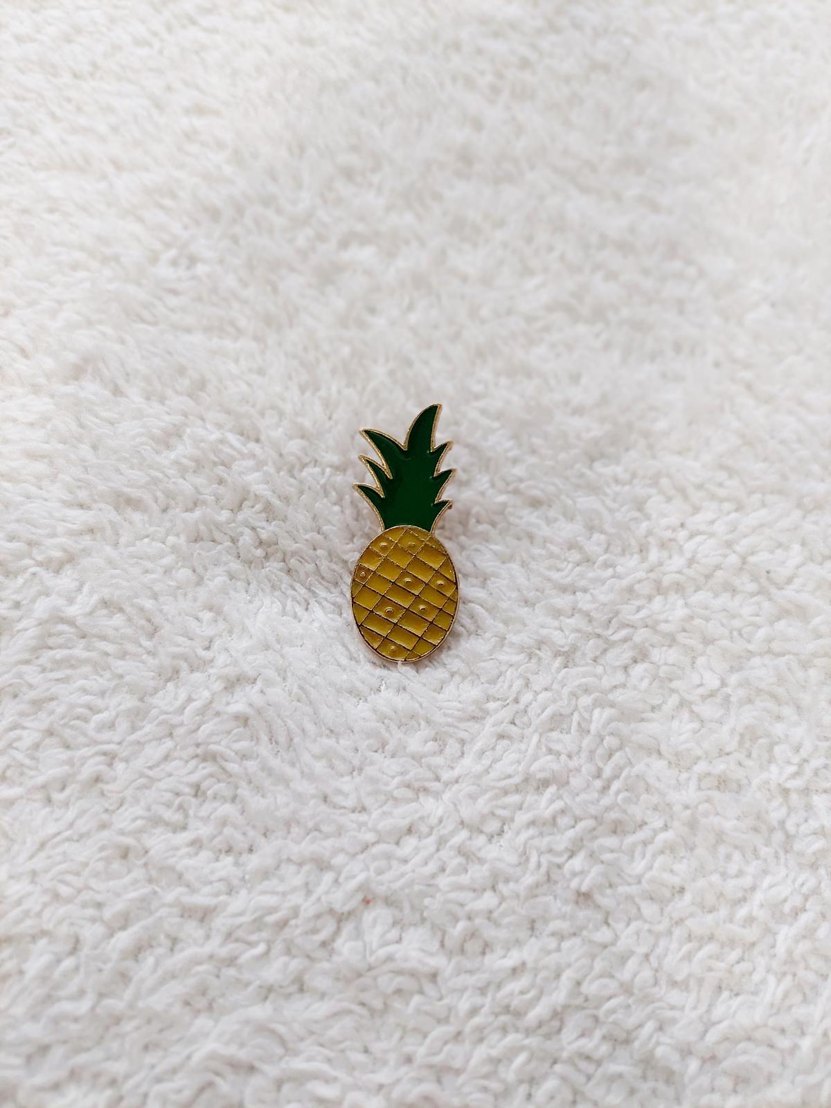 Rozet Metal Ananas Tropik Pineapple