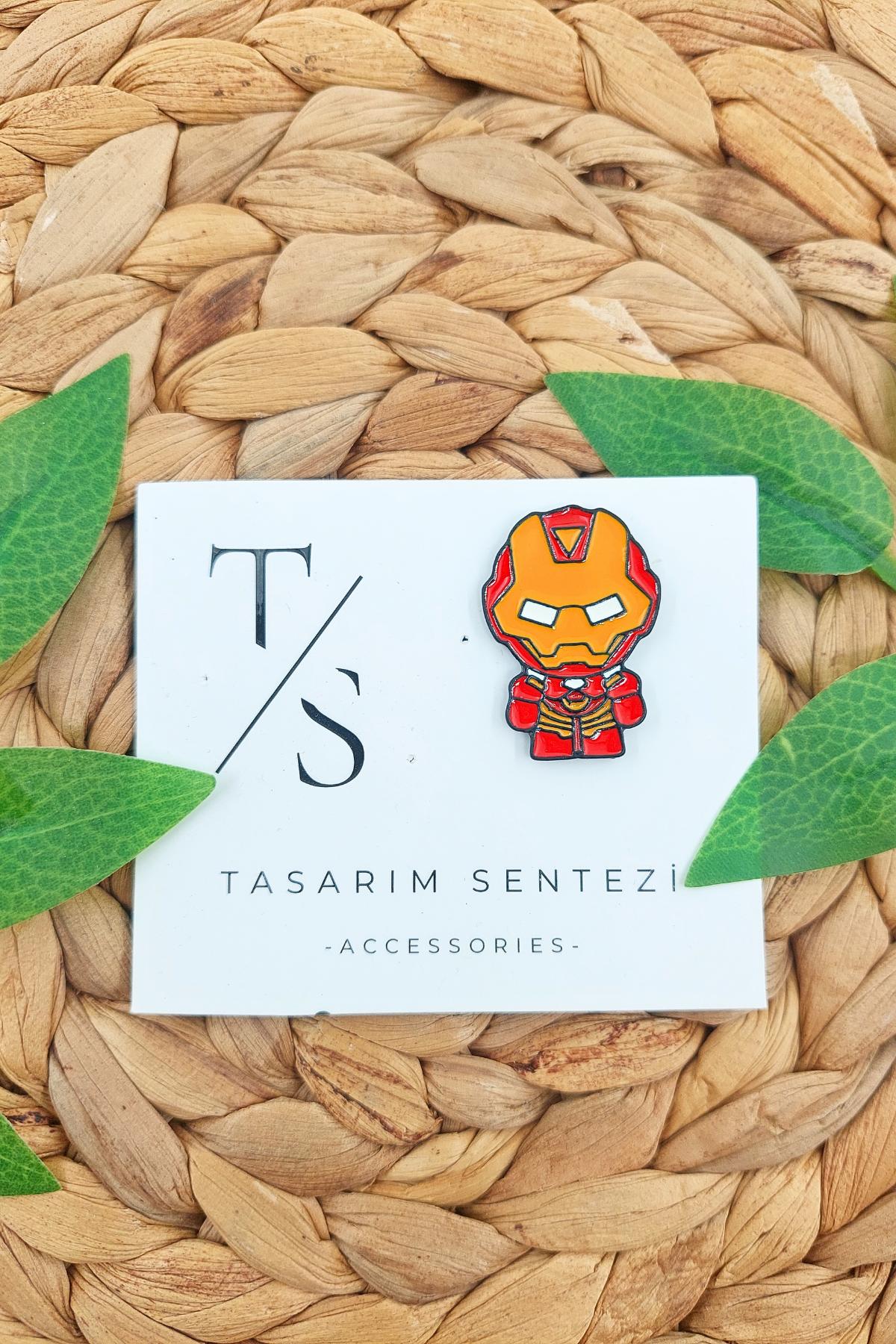 Rozet Metal iron Man Demir Adam Marvel Avengers Film
